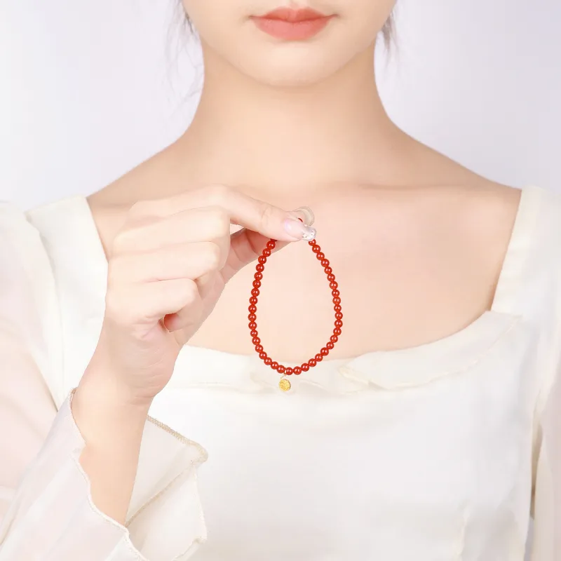 CHINA GOLD Agate Bracelets Women's-5