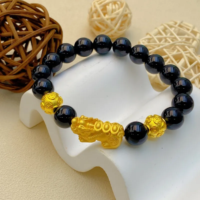 CHINA GOLD Agate Bracelets Unisex-5