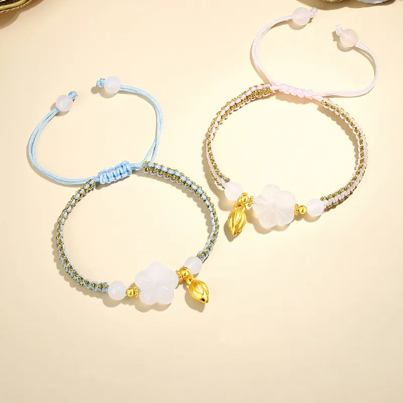 CHINA GOLD Agate Bracelets Unisex-1