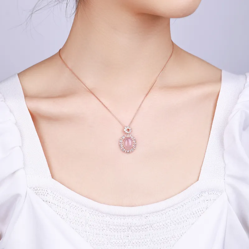 CHINA GOLD Natural Agate Necklaces Women's-5