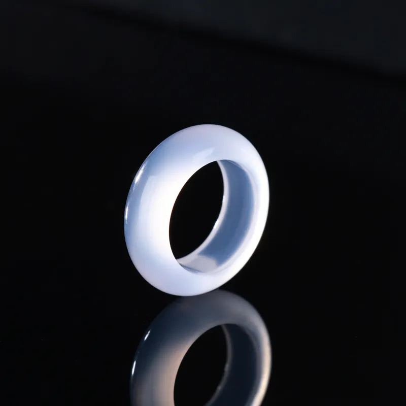CHINA GOLD Natural Agate Rings Unisex-1