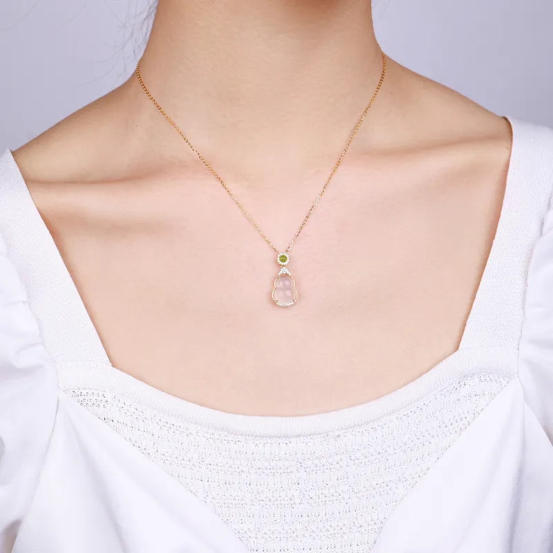 CHINA GOLD Agate Necklaces Unisex-4