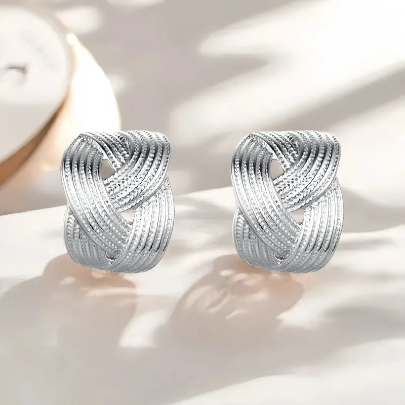 JINYICHENG S925 Silver Stud Earrings Women's-1