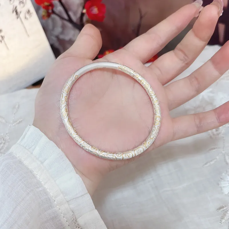 JINYICHENG Silver 999 Bangles Women's-2