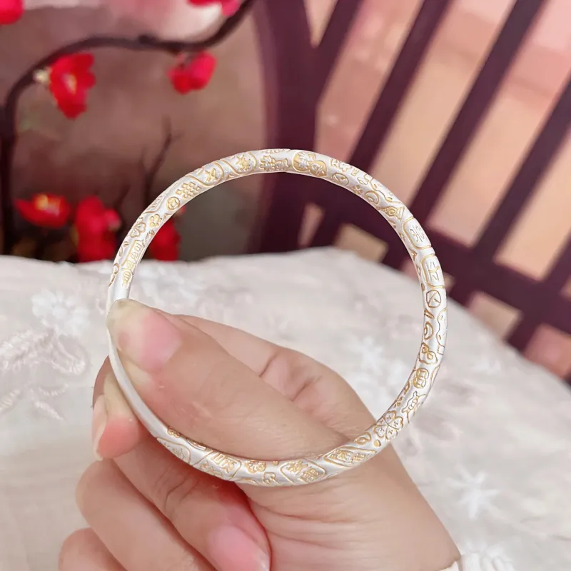 JINYICHENG Silver 999 Bangles Women's-3