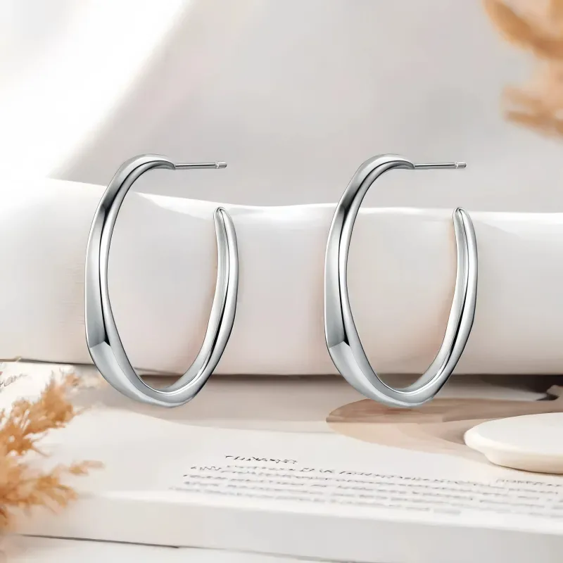 JINYICHENG S925 Silver Earrings Women's-2