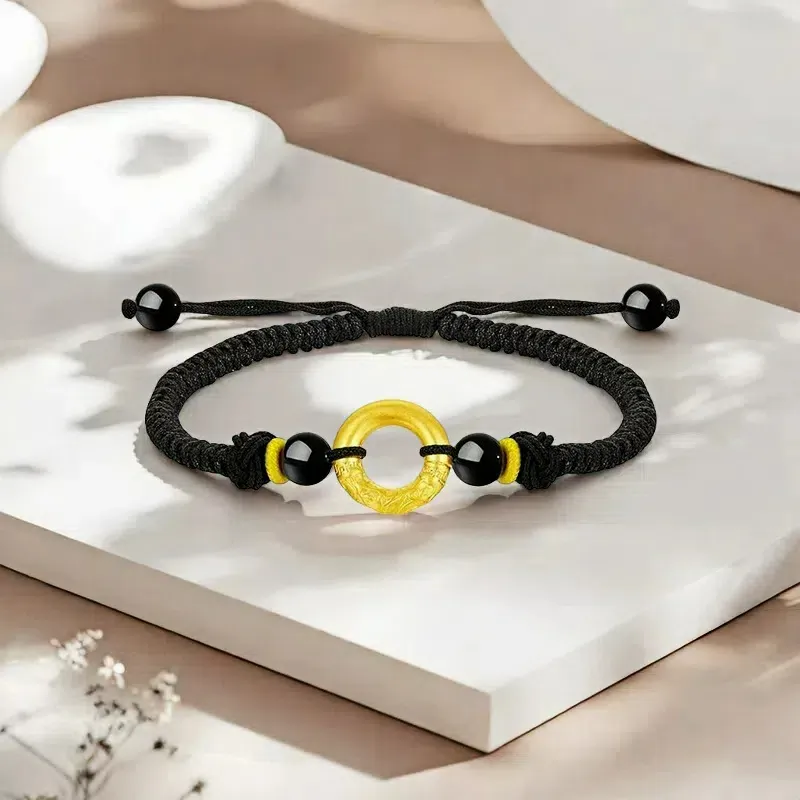 JINYICHENG Solid Gold 999 Fixed Price Gold Bracelet Unisex-1