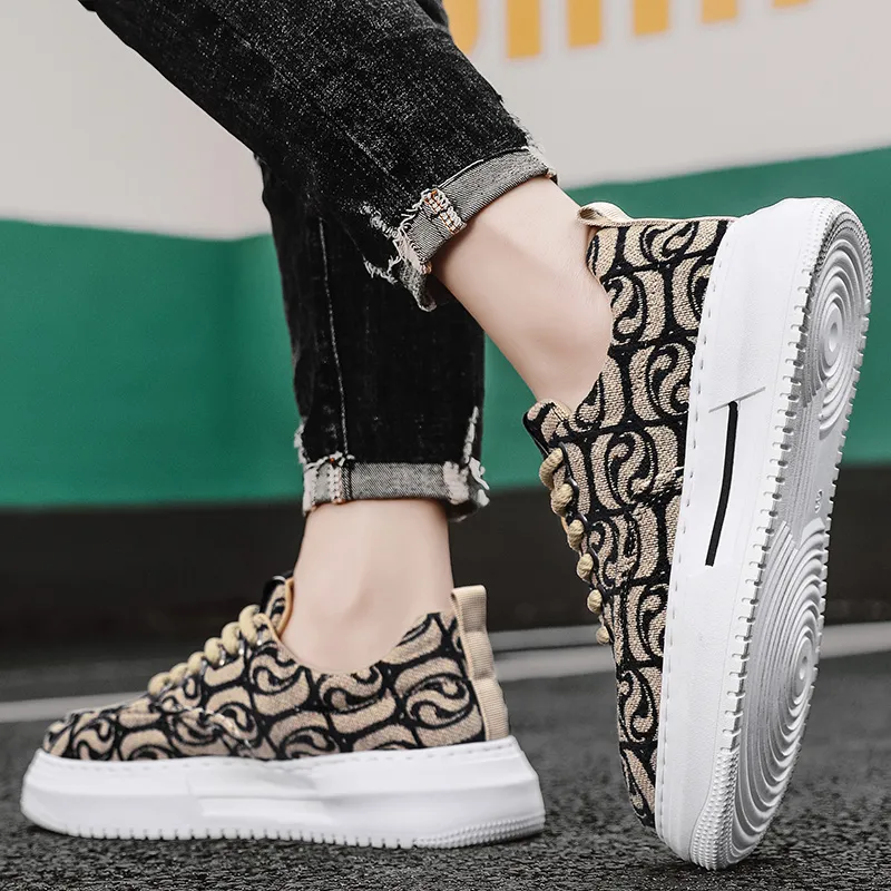 PROTECTCAMEL Anti Slip Wear Resistant Low Top Skateboard Shoes Men's-11