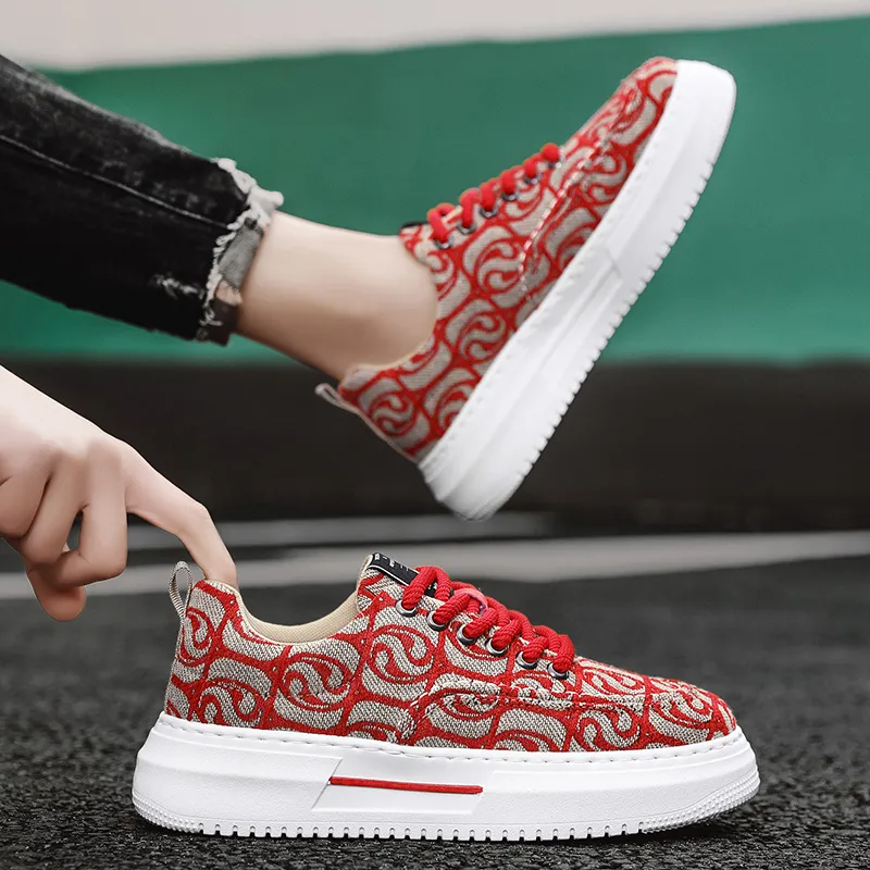 PROTECTCAMEL Anti Slip Wear Resistant Low Top Skateboard Shoes Men's-16