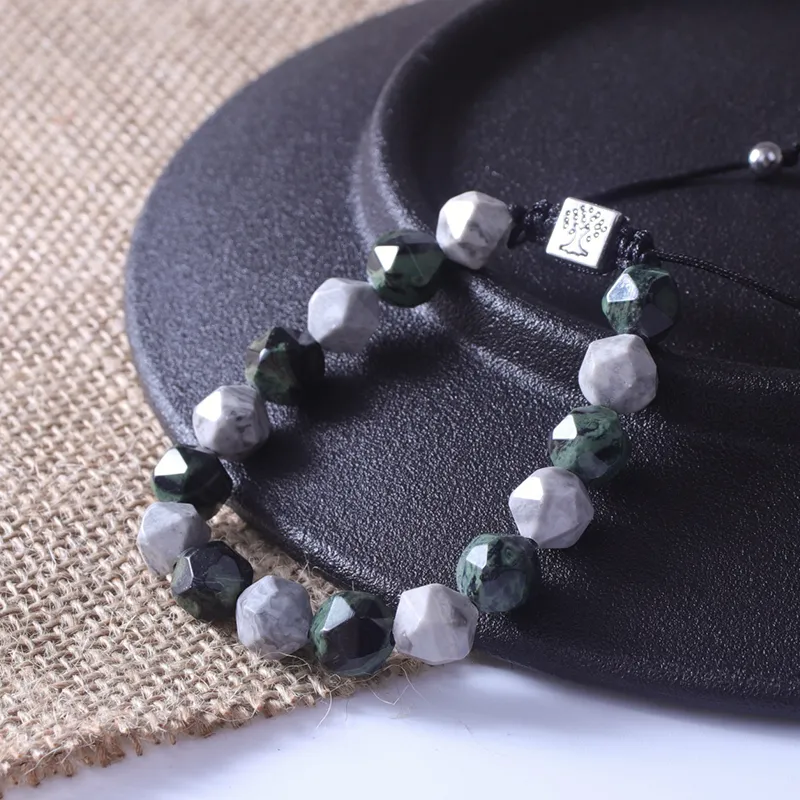 MEOBURLIY Map Stone Jade Bracelets Unisex-1