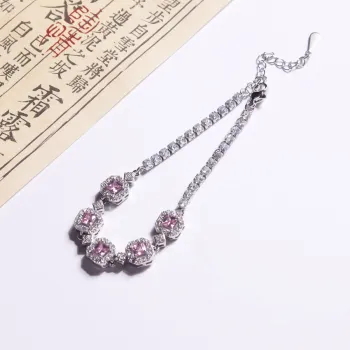 MEOBURLIY Zircon Bracelets Women's