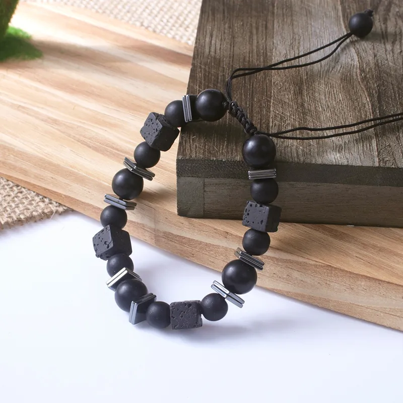 MEOBURLIY Obsidian Bracelets Unisex-1