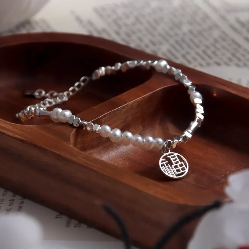 MEOBURLIY 925 Sterling Silver Bracelets Women's-2