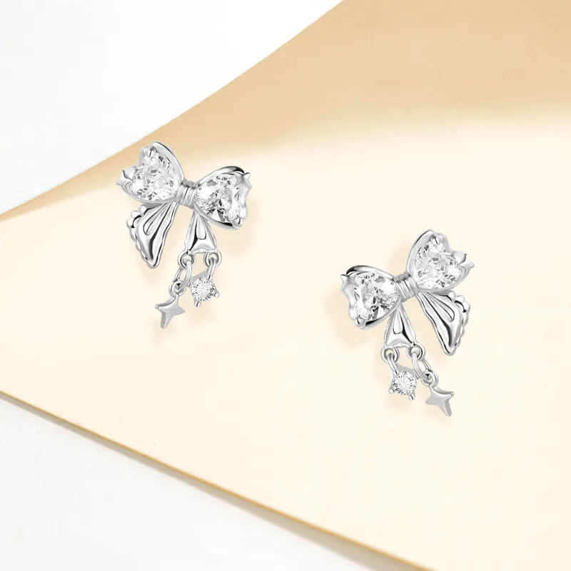 MEOBURLIY 999 Fine Silver Stud Earrings Unisex-1