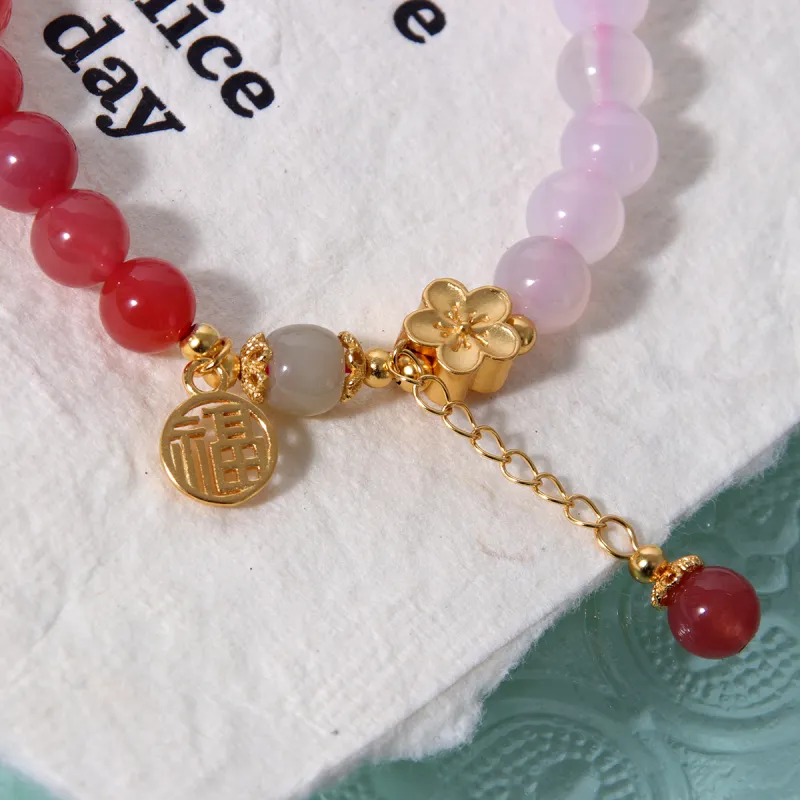 MEOBURLIY Colored Glaze Bracelets Women's-6