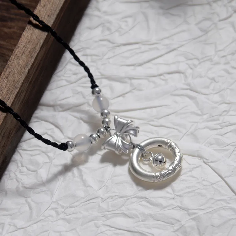 MEOBURLIY 925 Sterling Silver Necklaces Women's-4