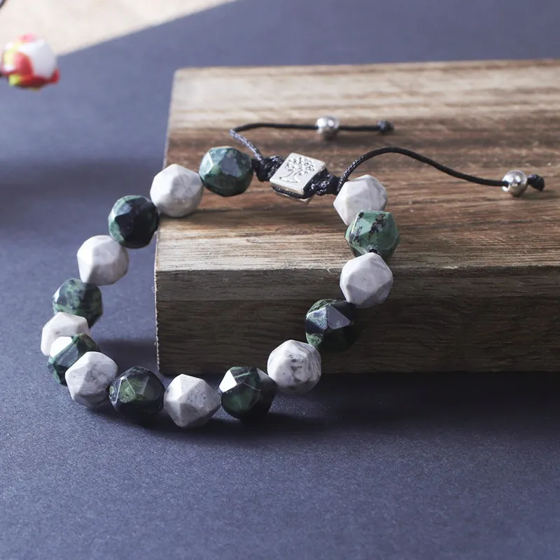MEOBURLIY Map Stone Jade Bracelets Unisex-5