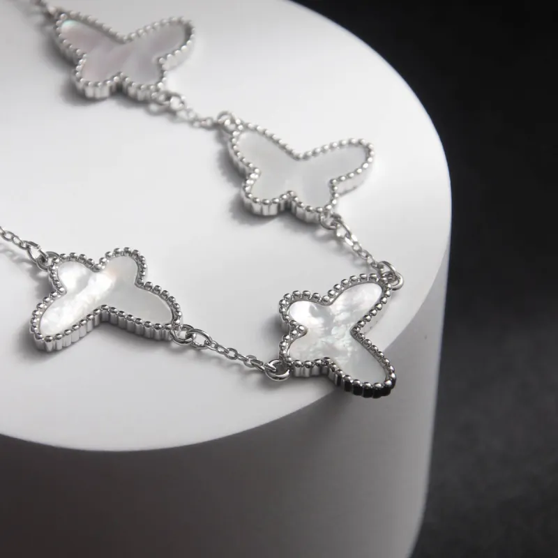 MEOBURLIY Silver Plated Bracelets Women's-3