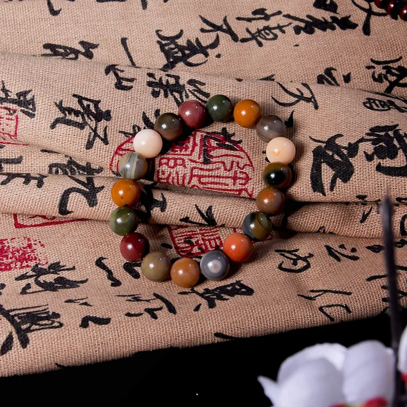 MEOBURLIY Colored Glaze Bracelets Unisex-4