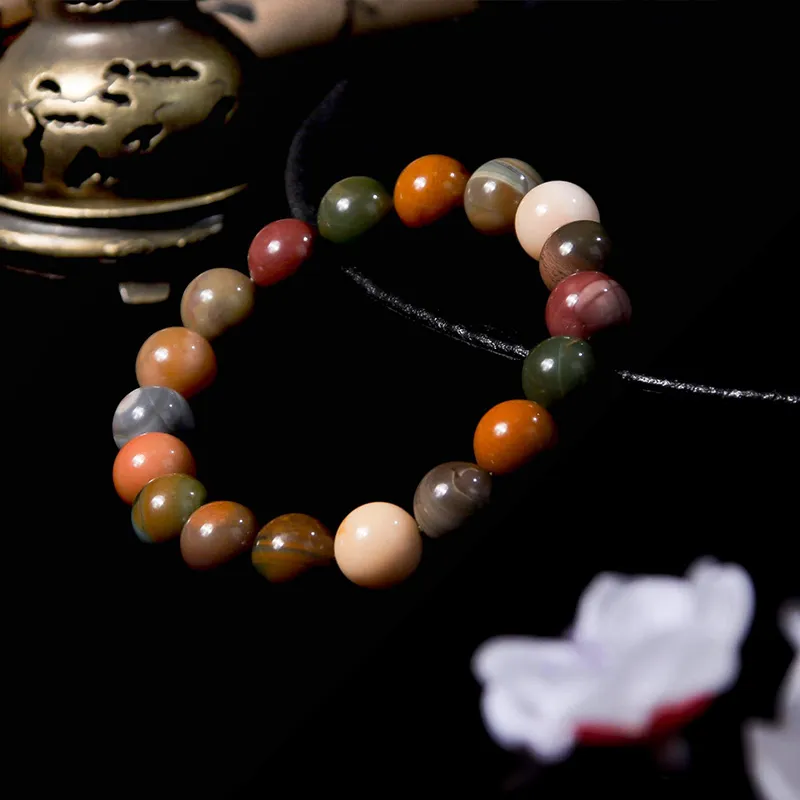 MEOBURLIY Colored Glaze Bracelets Unisex-5