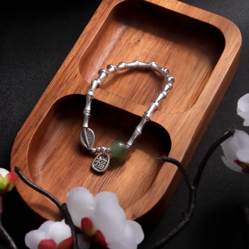 MEOBURLIY S925 Silver Bracelets Unisex-4