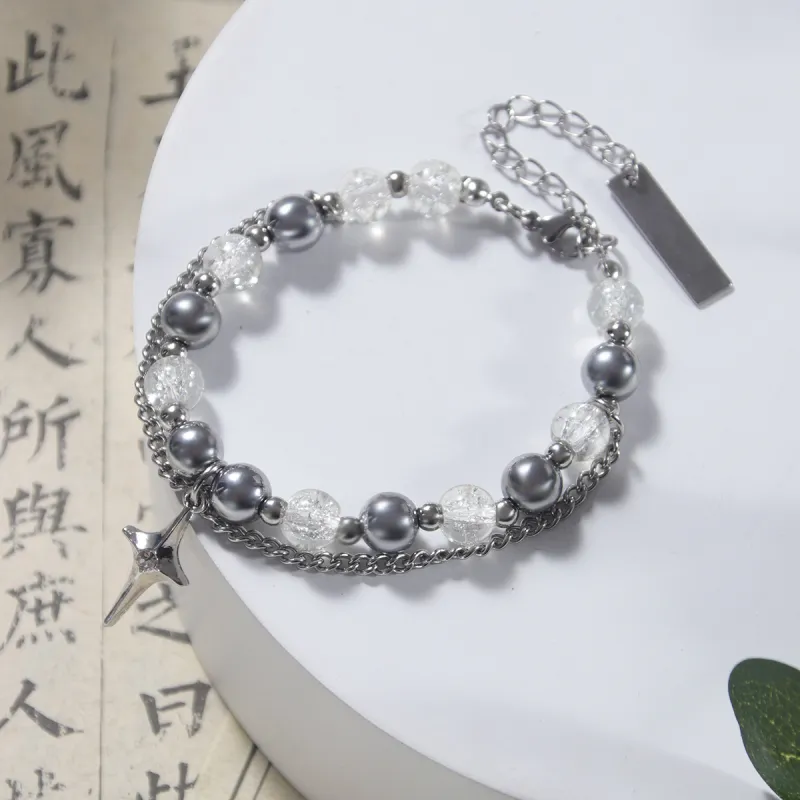 MEOBURLIY Colored Glaze Bracelets Unisex-5