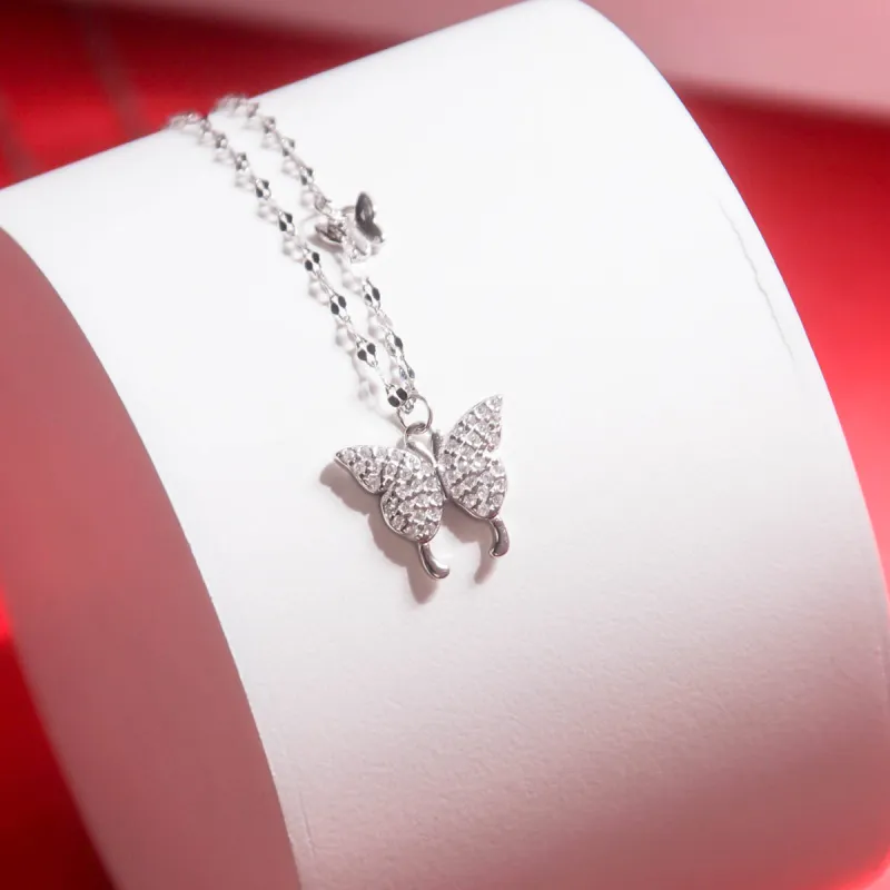 MEOBURLIY 925 Sterling Silver Necklaces Women's-3