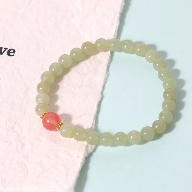 MEOBURLIY Colored Glaze Jade Bracelets Women's-3