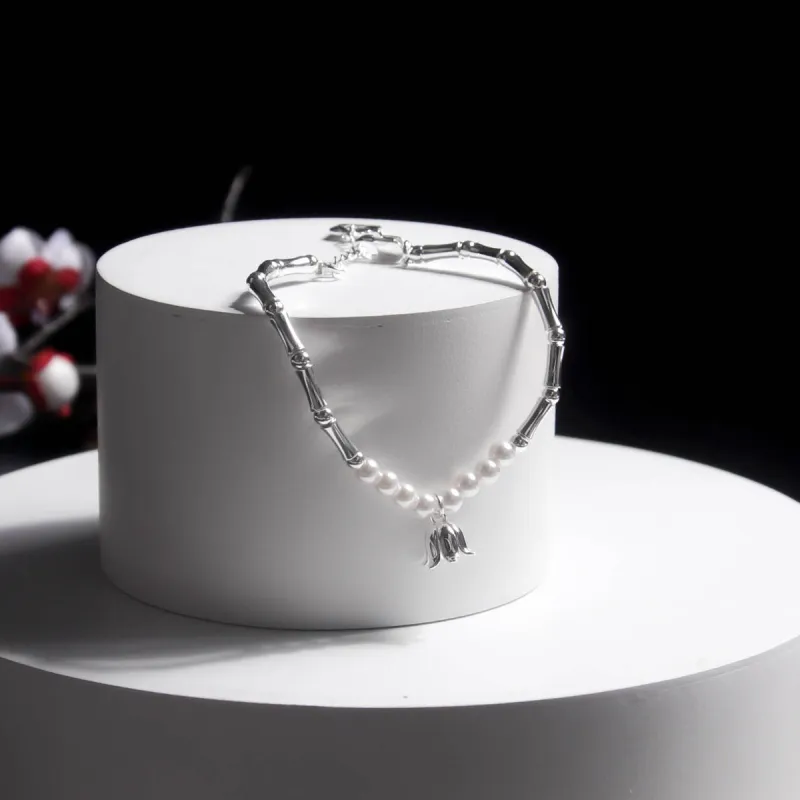 MEOBURLIY S925 Silver Bracelets Women's-7