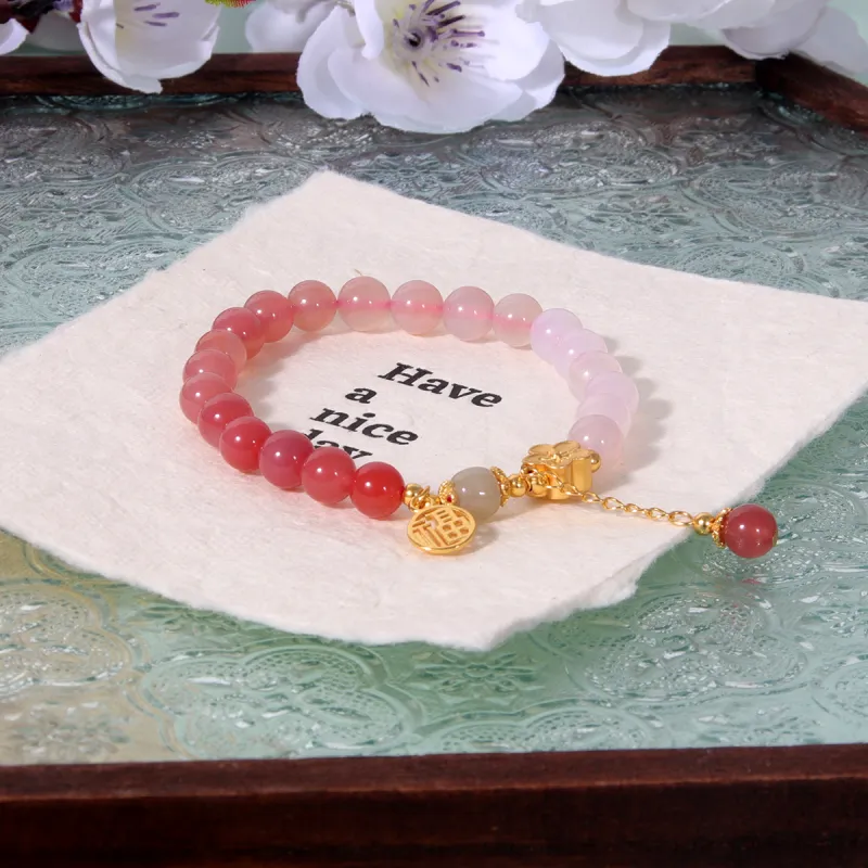 MEOBURLIY Colored Glaze Bracelets Women's-4