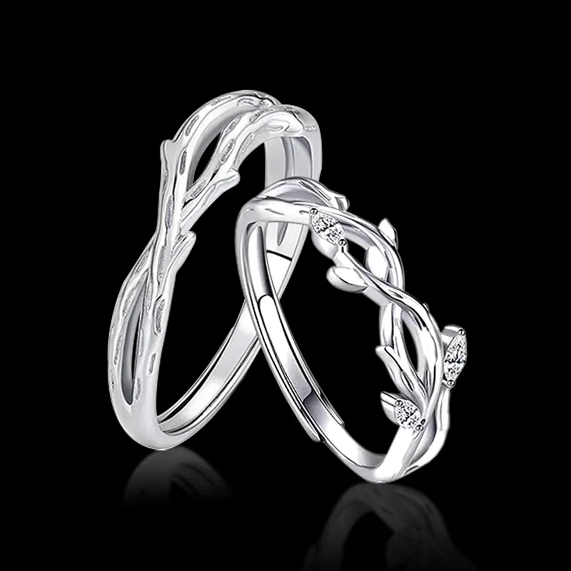 MEOBURLIY S 999 Fine Silver Rings Unisex-1