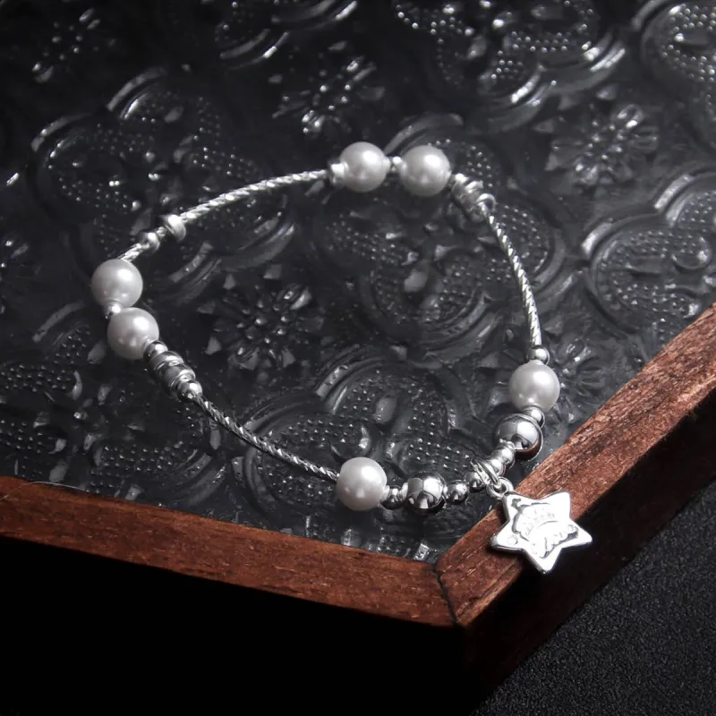 MEOBURLIY 925 Sterling Silver Bracelets Women's-4