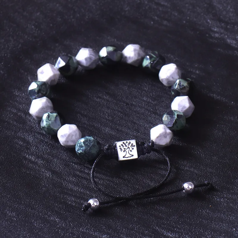 MEOBURLIY Map Stone Jade Bracelets Unisex-3
