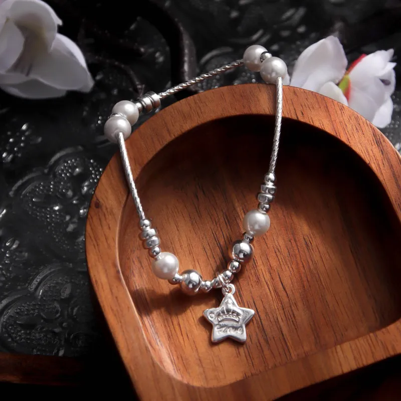 MEOBURLIY 925 Sterling Silver Bracelets Women's-6
