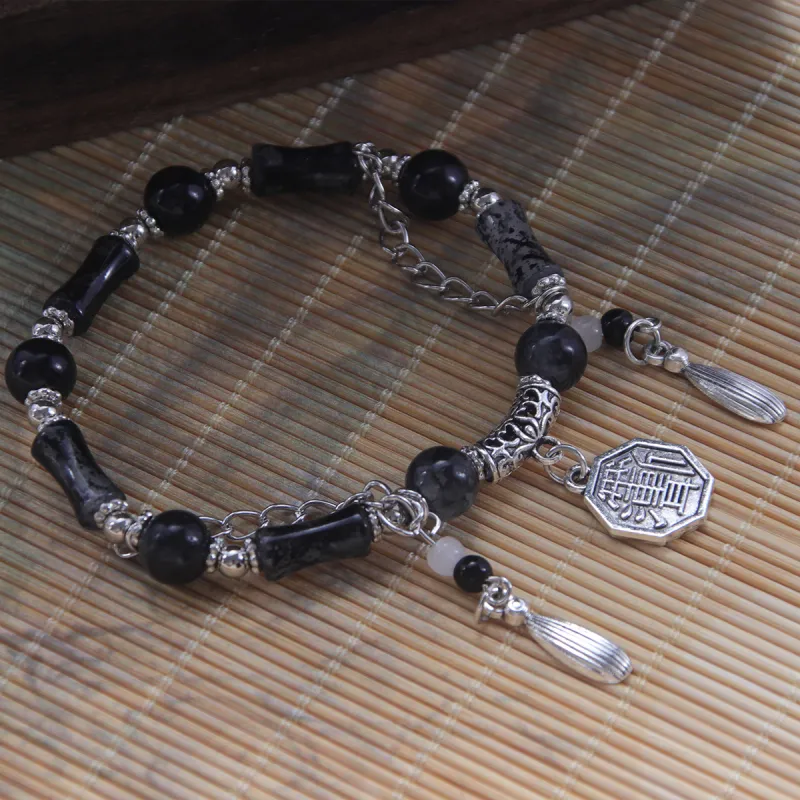MEOBURLIY Colored Glaze Bracelets Unisex-5