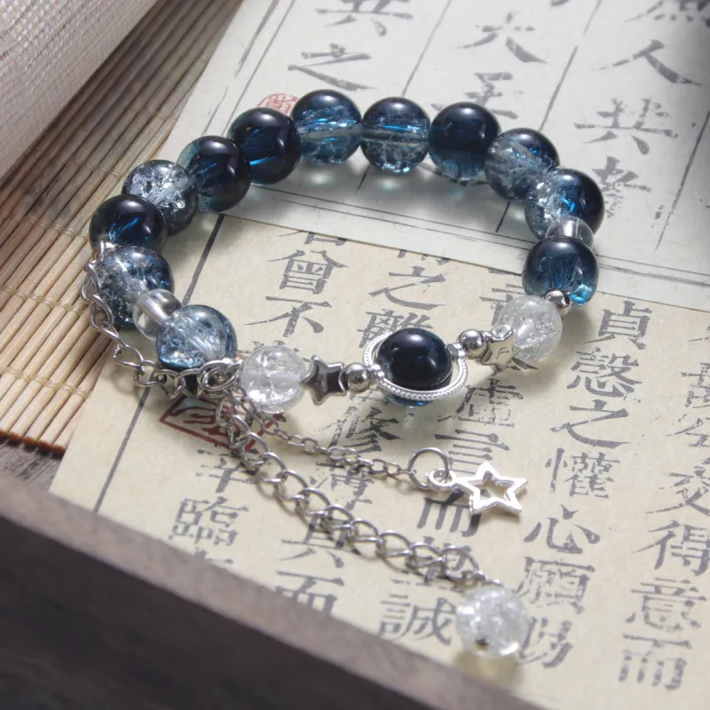 MEOBURLIY Colored Glaze Bracelets Women's-4