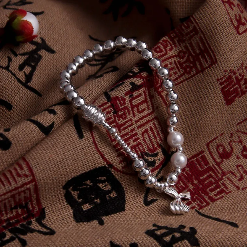 MEOBURLIY S925 Silver Bracelets Women's-2