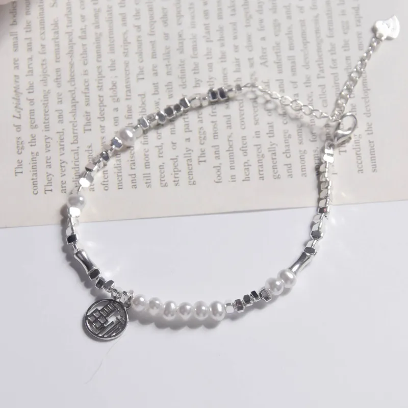 MEOBURLIY 925 Sterling Silver Bracelets Women's-4