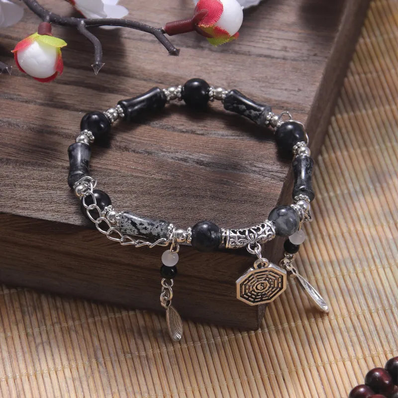 MEOBURLIY Colored Glaze Bracelets Unisex-1