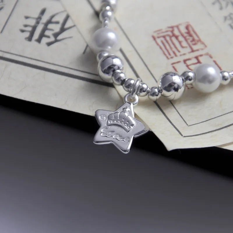 MEOBURLIY 925 Sterling Silver Bracelets Women's-3