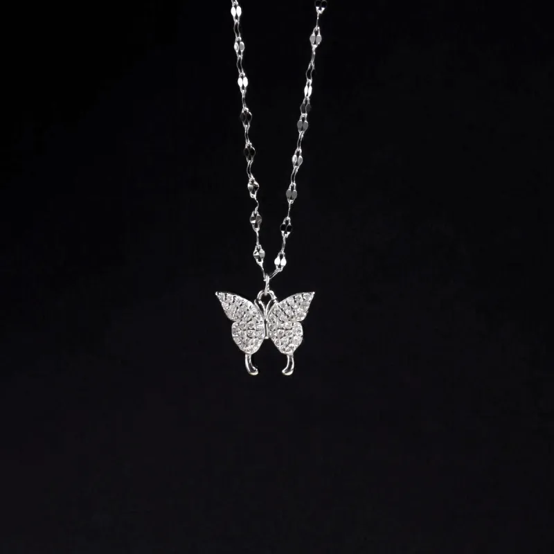 MEOBURLIY 925 Sterling Silver Necklaces Women's-1