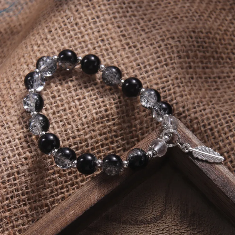 MEOBURLIY Colored Glaze Bracelets Unisex-2