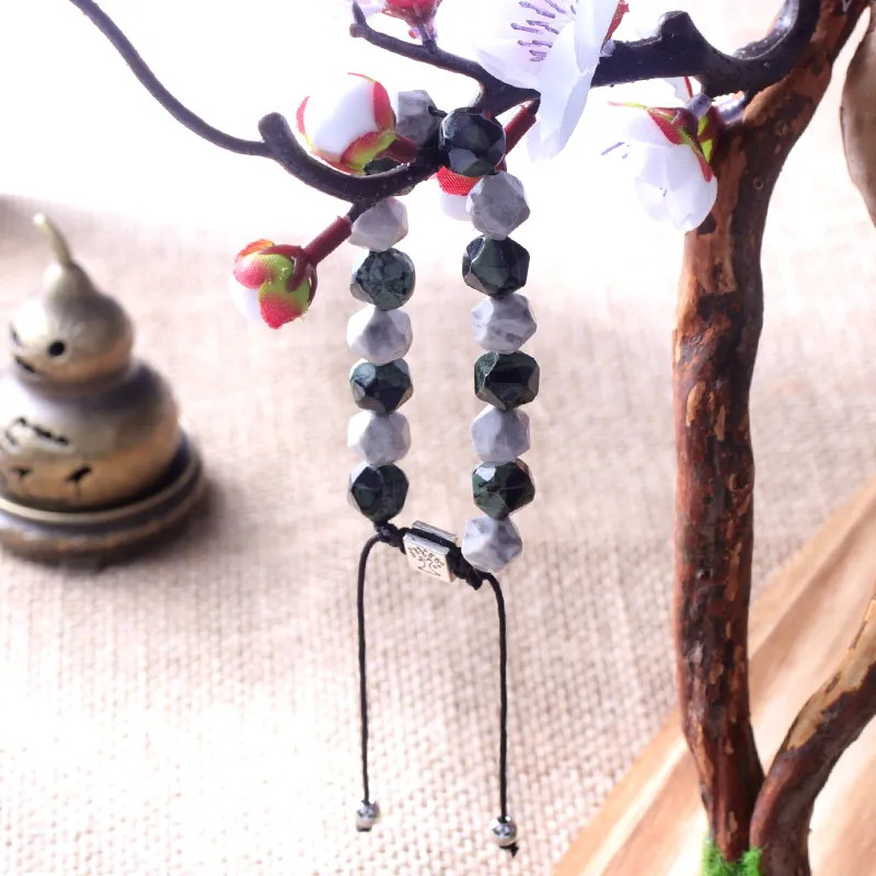 MEOBURLIY Map Stone Jade Bracelets Unisex-2
