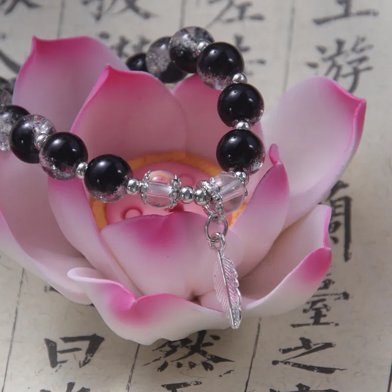 MEOBURLIY Colored Glaze Bracelets Unisex-5