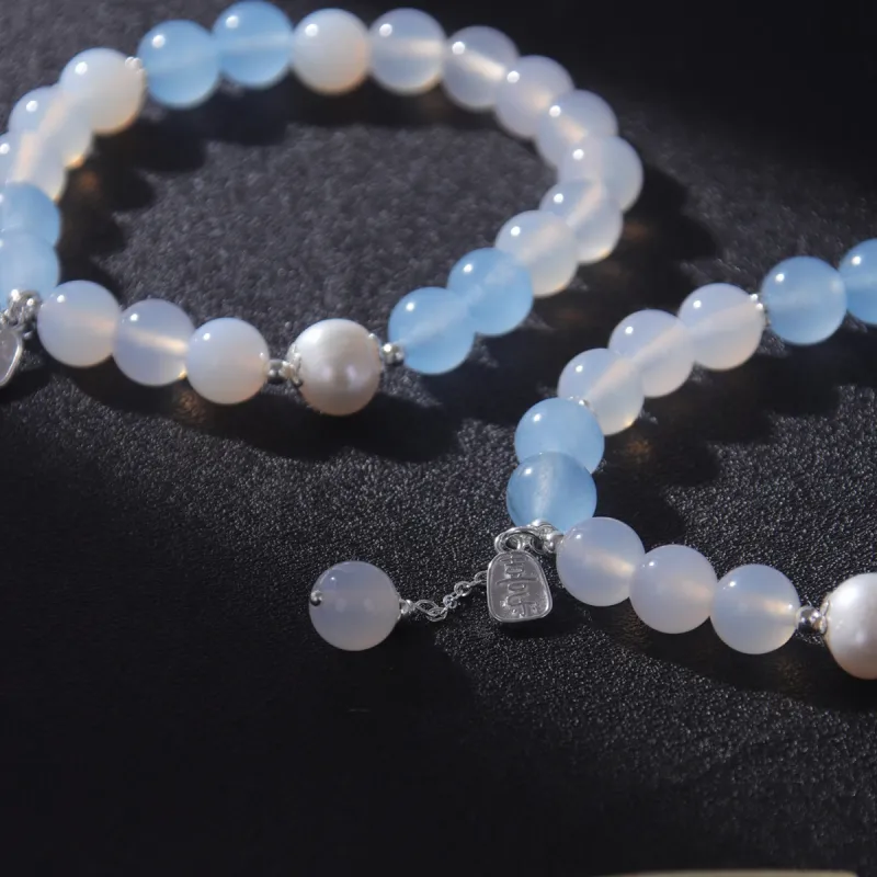 MEOBURLIY Glass Cat Eye Bracelets Women's-4