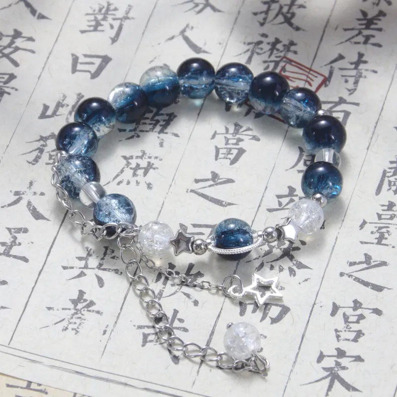 MEOBURLIY Colored Glaze Bracelets Women's-6