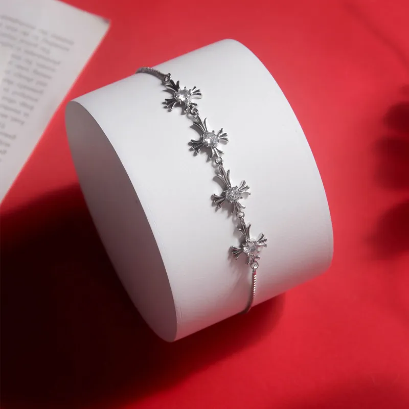 MEOBURLIY Zircon Bracelets Women's-2