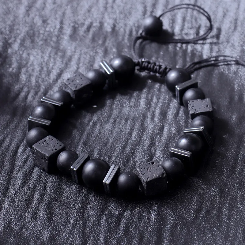 MEOBURLIY Obsidian Bracelets Unisex-3