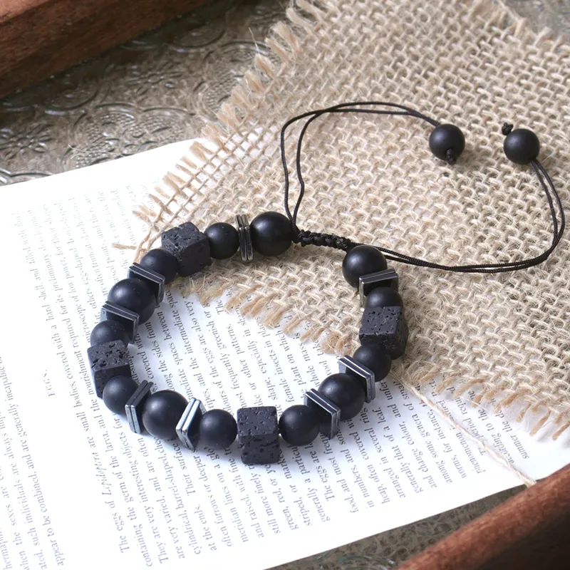 MEOBURLIY Obsidian Bracelets Unisex-5