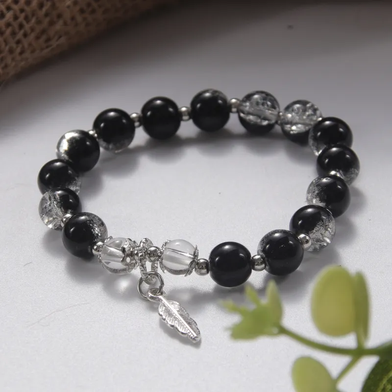 MEOBURLIY Colored Glaze Bracelets Unisex-3